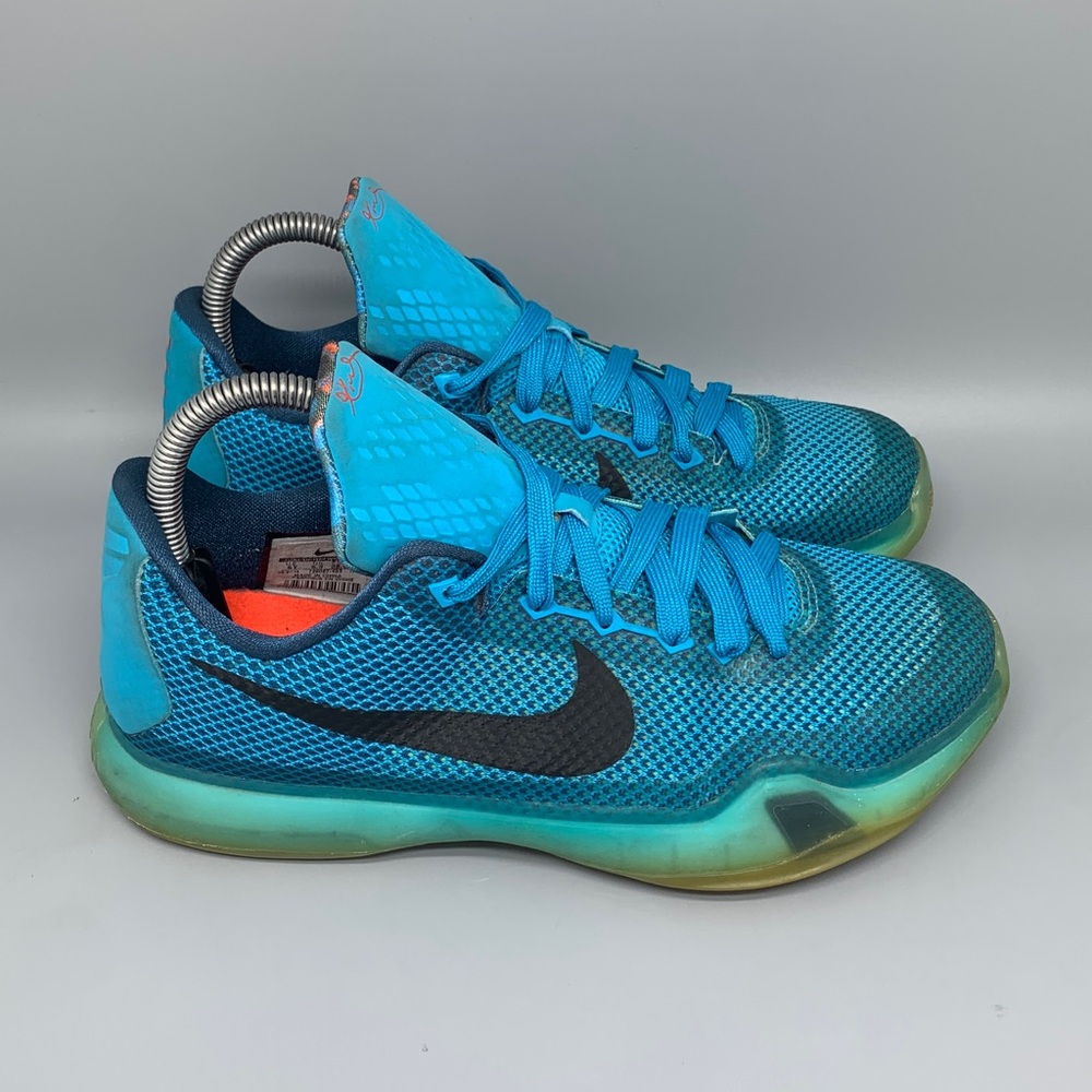 Nike Kobe 10 Blue Green Basketball Shoes 726067-403 Men’s Sz 6 Women’s Sz‎ 7.5